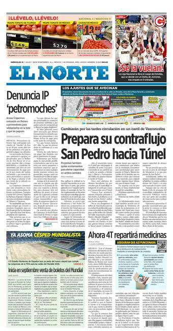 El Norte, edición del miércoles 16 de julio de 2025 El Norte, edición del miércoles 16 de julio de 2025