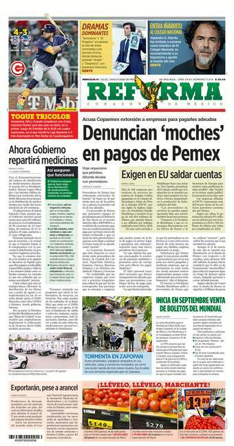 Reforma, edición del miércoles 16 de julio de 2025 Reforma, edición del miércoles 16 de julio de 2025