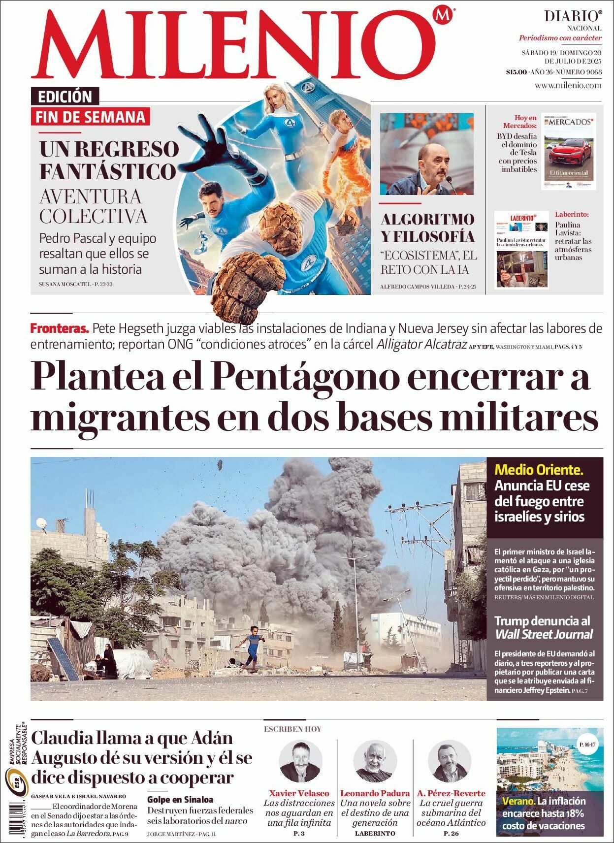 Milenio, edición del sábado 19 de julio de 2025 Milenio, edición del sábado 19 de julio de 2025