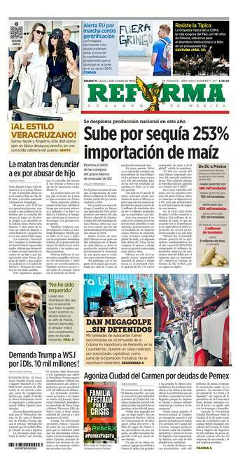 Reforma, edición del sábado 19 de julio de 2025 Reforma, edición del sábado 19 de julio de 2025