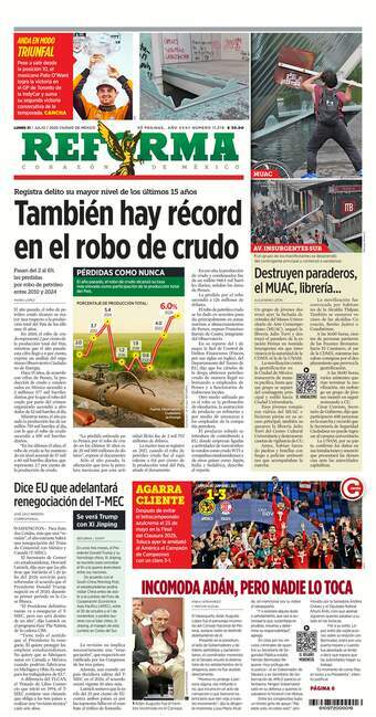 Reforma, edición del lunes 21 de julio de 2025 Reforma, edición del lunes 21 de julio de 2025