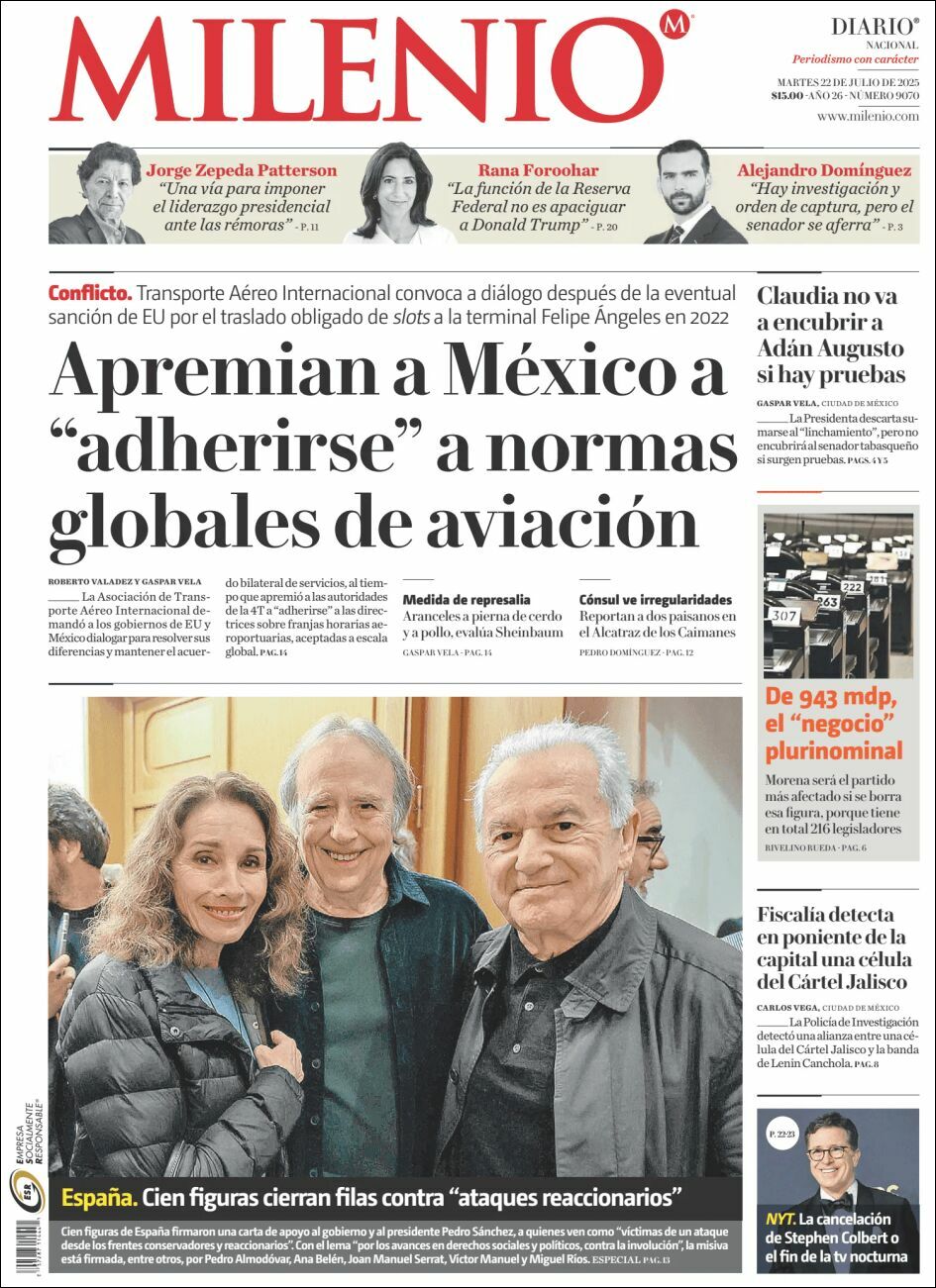 Milenio, edición del martes 22 de julio de 2025 Milenio, edición del martes 22 de julio de 2025