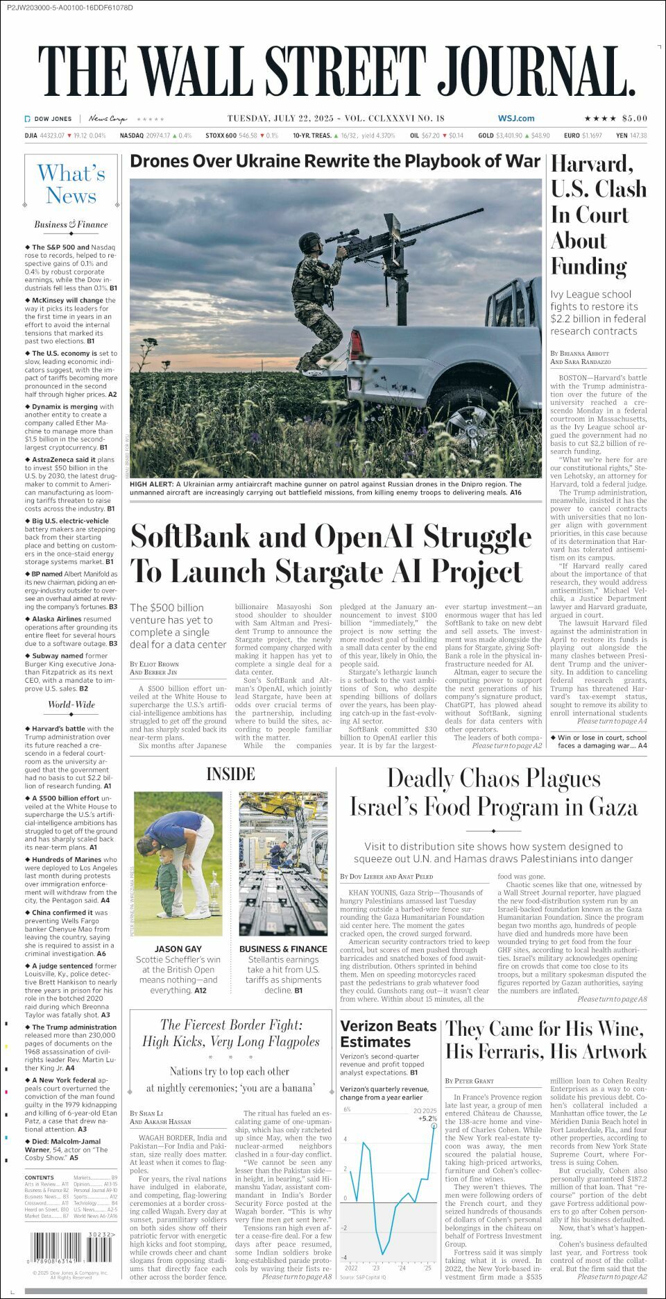 The Wall Street Journal, edición del martes 22 de julio de 2025 The Wall Street Journal, edición del martes 22 de julio de 2025