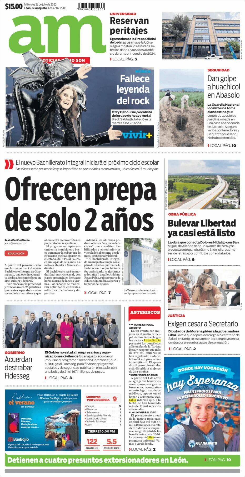 AM de León, edición del miércoles 23 de julio de 2025 AM de León, edición del miércoles 23 de julio de 2025
