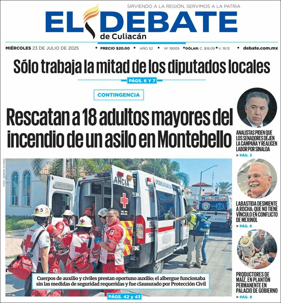 El Debate Culiacán, edición del miércoles 23 de julio de 2025 El Debate Culiacán, edición del miércoles 23 de julio de 2025