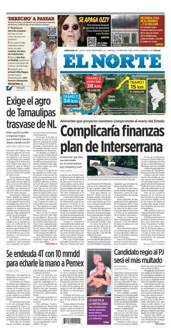 El Norte, edición del miércoles 23 de julio de 2025 El Norte, edición del miércoles 23 de julio de 2025
