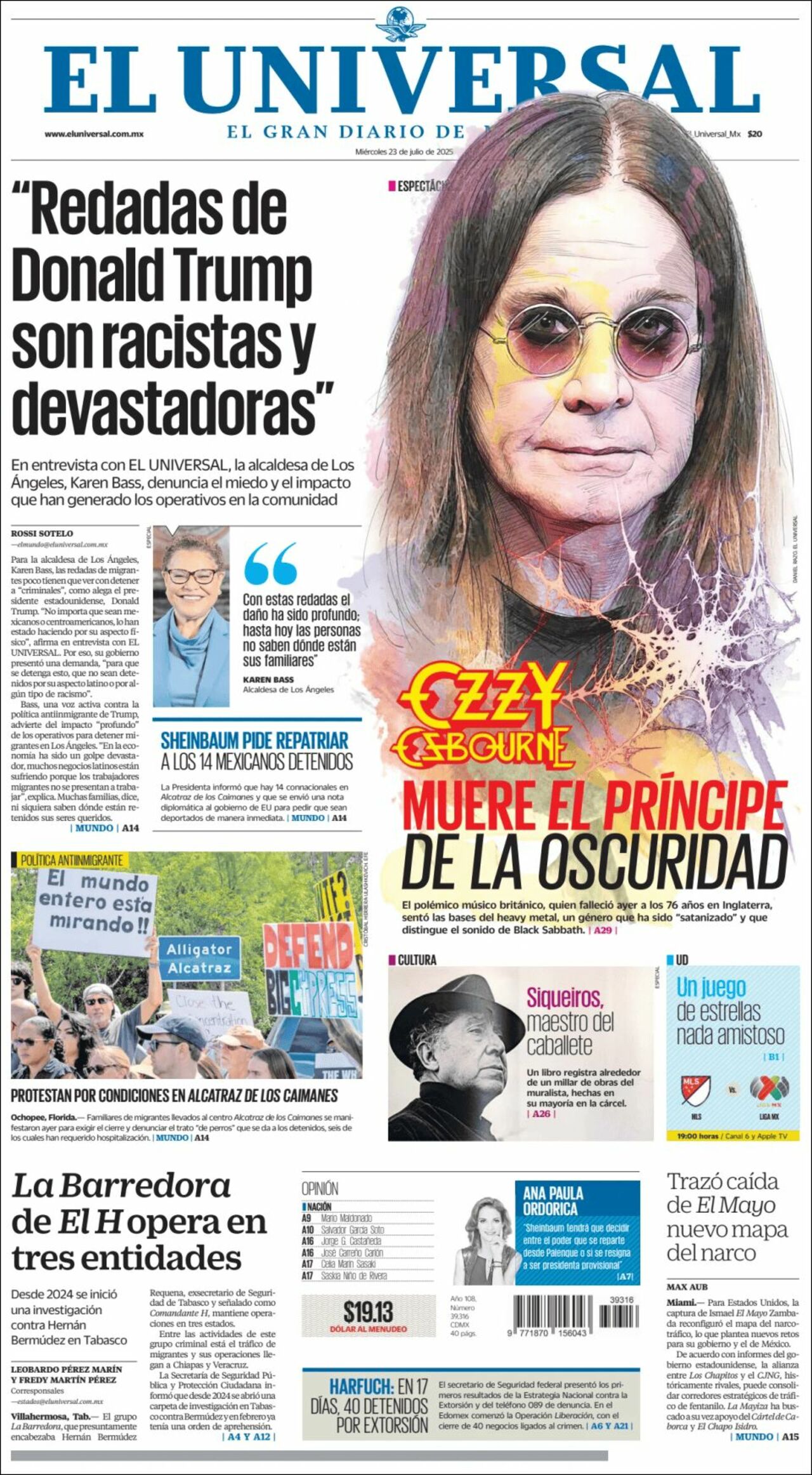 El Universal, edición del miércoles 23 de julio de 2025 El Universal, edición del miércoles 23 de julio de 2025