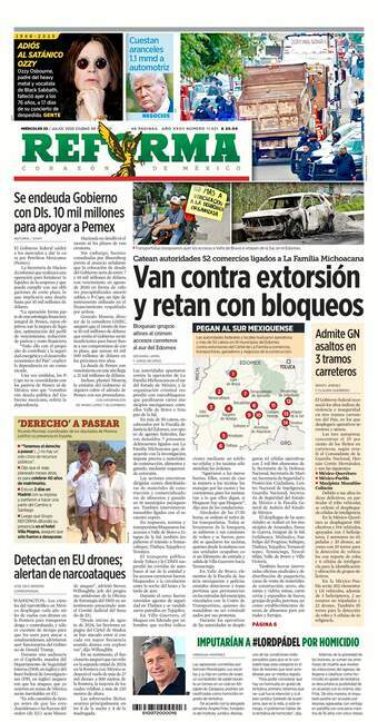Reforma, edición del miércoles 23 de julio de 2025 Reforma, edición del miércoles 23 de julio de 2025