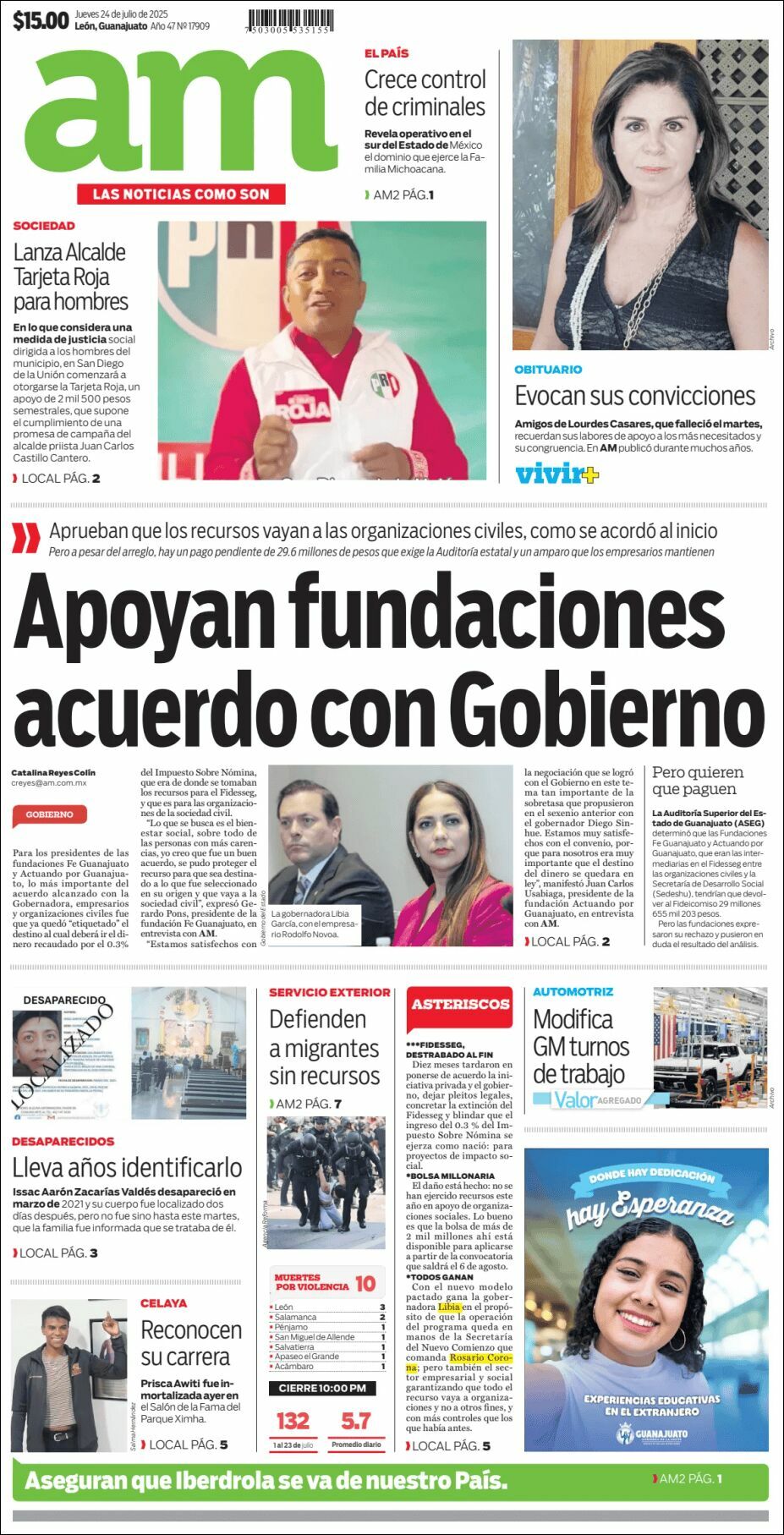 AM de León, edición del jueves 24 de julio de 2025 AM de León, edición del jueves 24 de julio de 2025