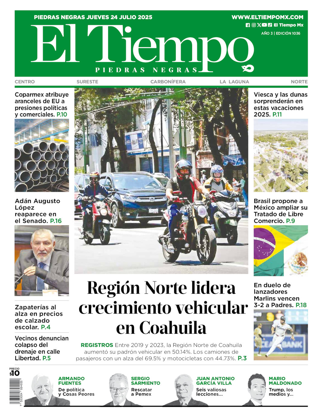 El Tiempo Piedras Negras, edición del jueves 24 de julio de 2025 El Tiempo Piedras Negras, edición del jueves 24 de julio de 2025