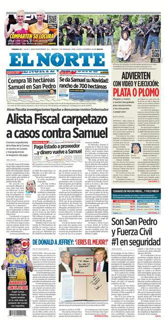 El Norte, edición del viernes 25 de julio de 2025 El Norte, edición del viernes 25 de julio de 2025