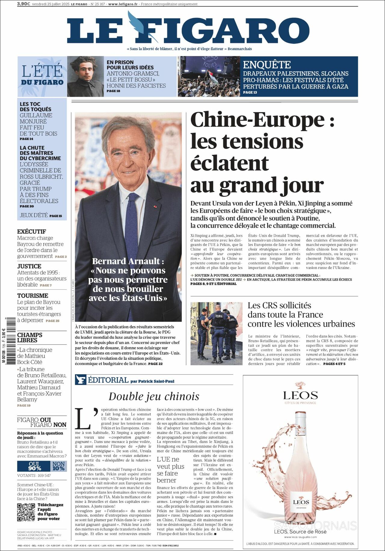 Le Figaro, edición del viernes 25 de julio de 2025 Le Figaro, edición del viernes 25 de julio de 2025