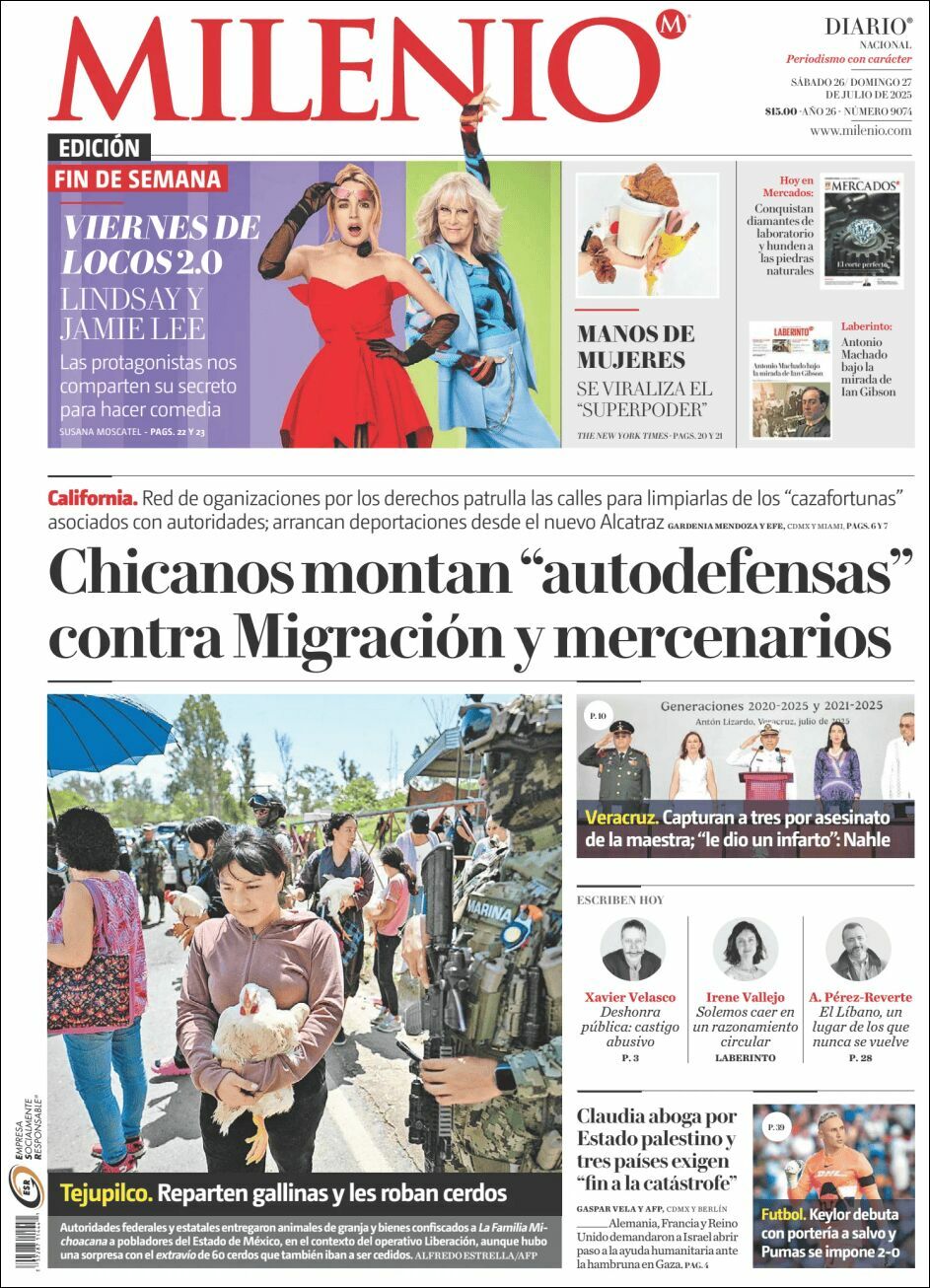 Milenio, edición del sábado 26 de julio de 2025 Milenio, edición del sábado 26 de julio de 2025