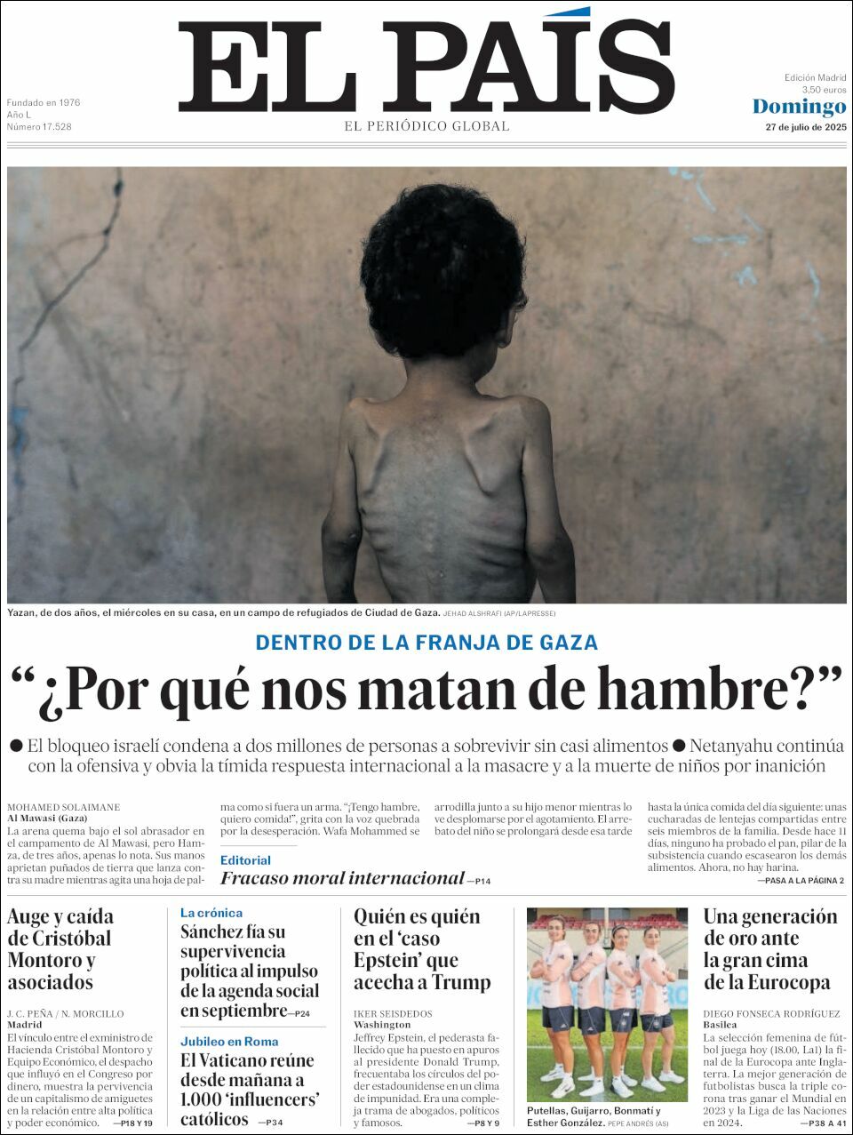 El País, edición del domingo 27 de julio de 2025 El País, edición del domingo 27 de julio de 2025