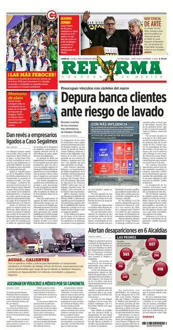 Reforma, edición del lunes 28 de julio de 2025 Reforma, edición del lunes 28 de julio de 2025