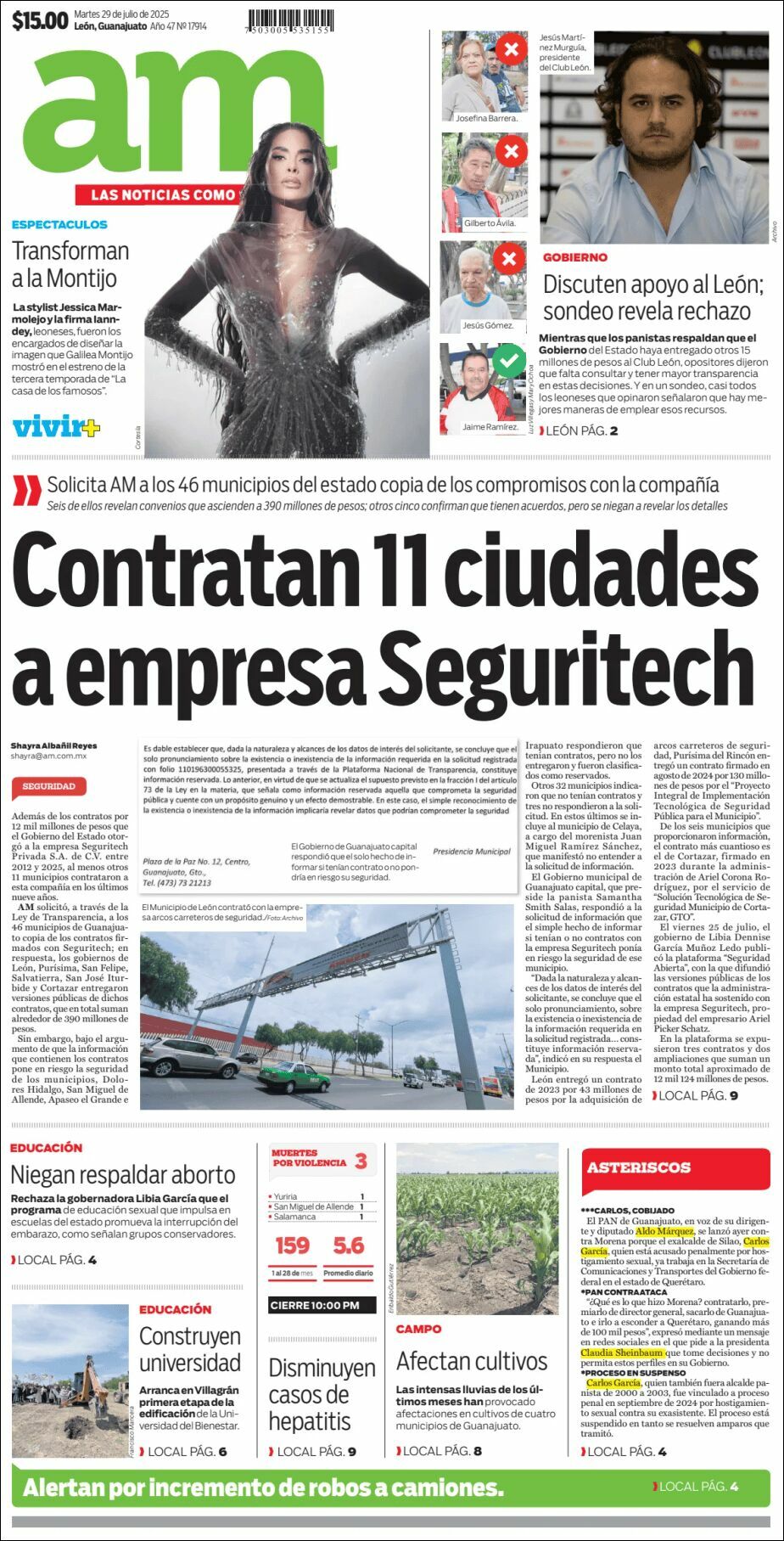AM de León, edición del martes 29 de julio de 2025 AM de León, edición del martes 29 de julio de 2025