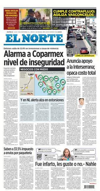 El Norte, edición del martes 29 de julio de 2025 El Norte, edición del martes 29 de julio de 2025
