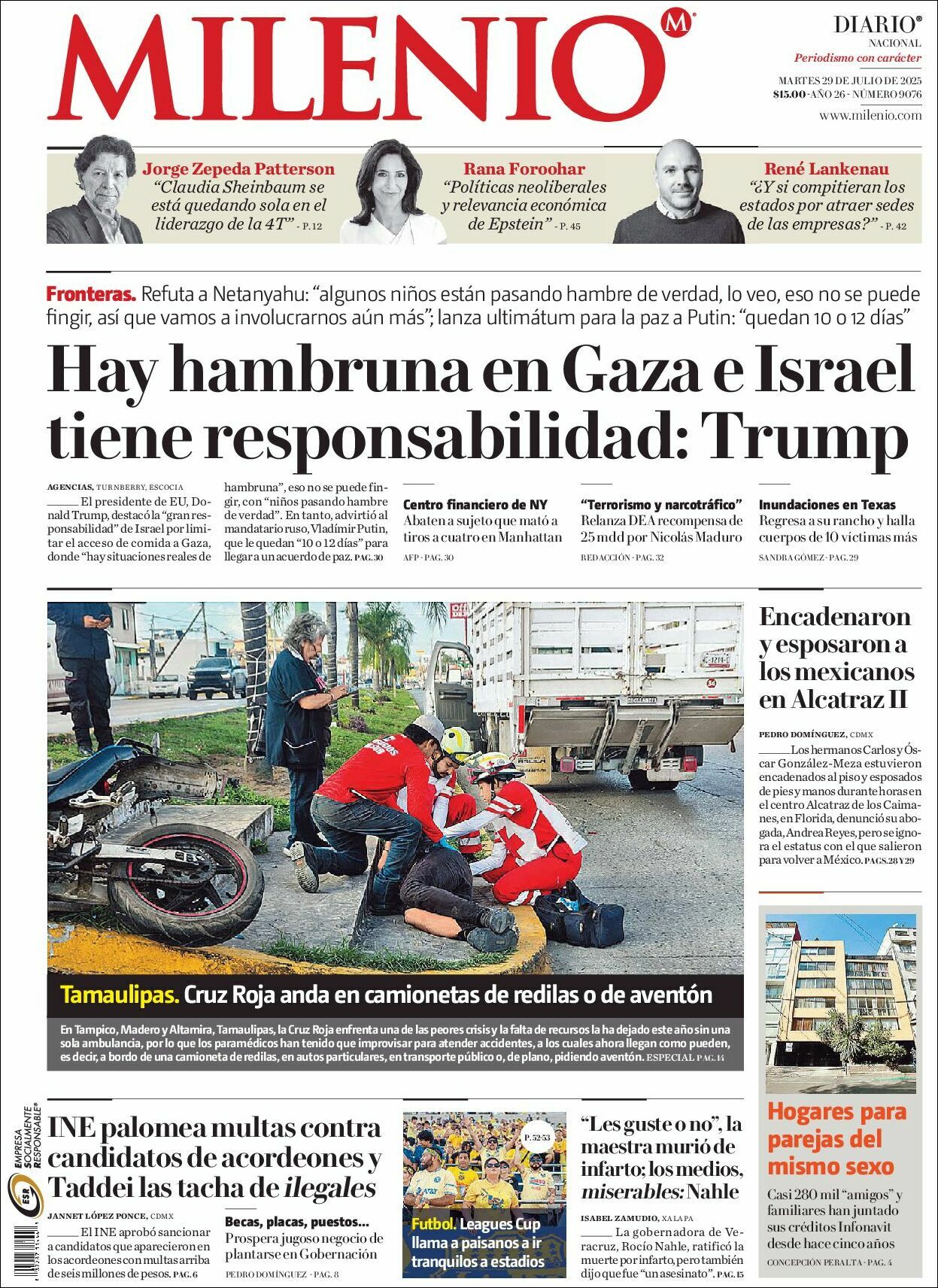 Milenio, edición del martes 29 de julio de 2025 Milenio, edición del martes 29 de julio de 2025