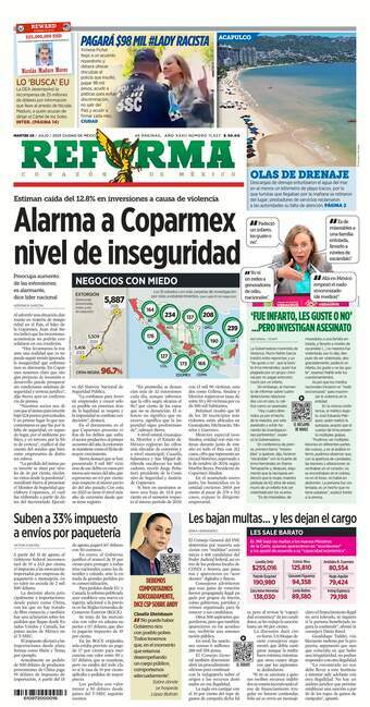 Reforma, edición del martes 29 de julio de 2025 Reforma, edición del martes 29 de julio de 2025