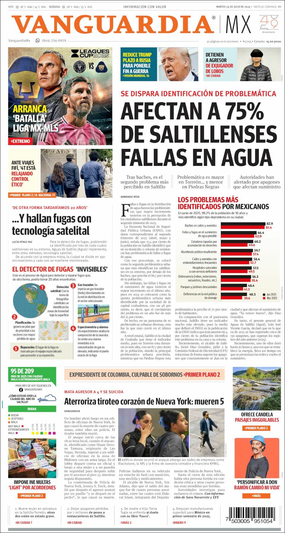 Vanguardia, edición del martes 29 de julio de 2025 Vanguardia, edición del martes 29 de julio de 2025