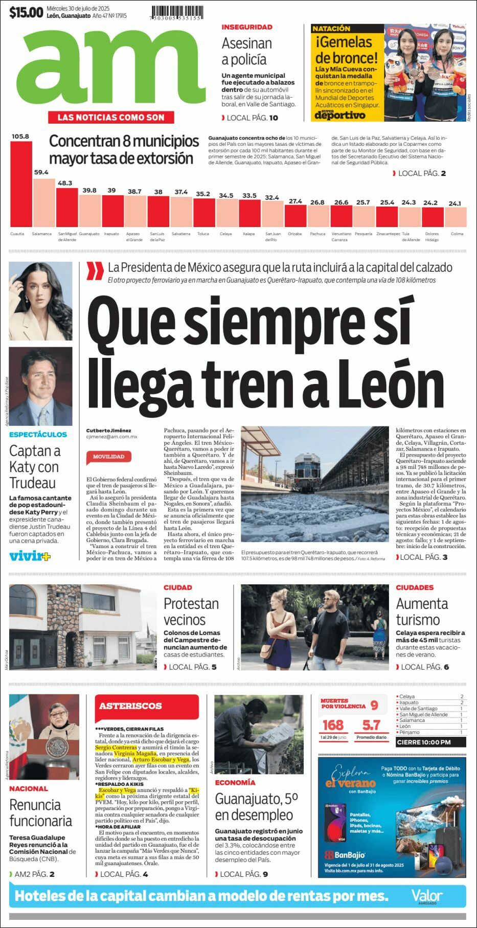 AM de León, edición del miércoles 30 de julio de 2025 AM de León, edición del miércoles 30 de julio de 2025