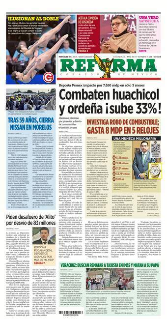 Reforma, edición del miércoles 30 de julio de 2025 Reforma, edición del miércoles 30 de julio de 2025