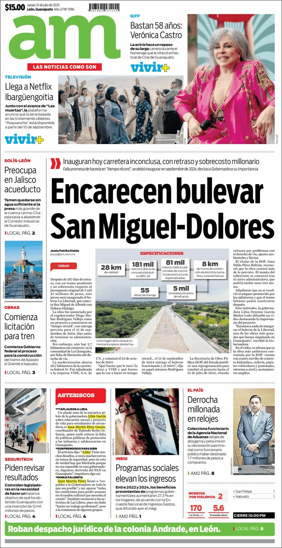 AM de León, edición del jueves 31 de julio de 2025 AM de León, edición del jueves 31 de julio de 2025