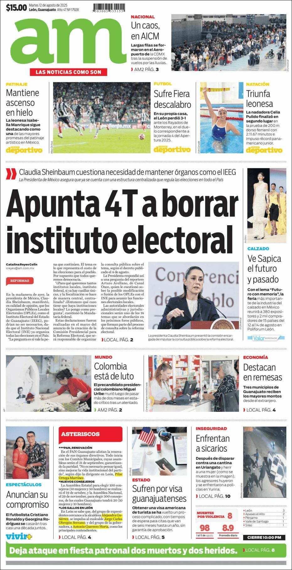 AM de León, edición del martes 12 de agosto de 2025 AM de León, edición del martes 12 de agosto de 2025