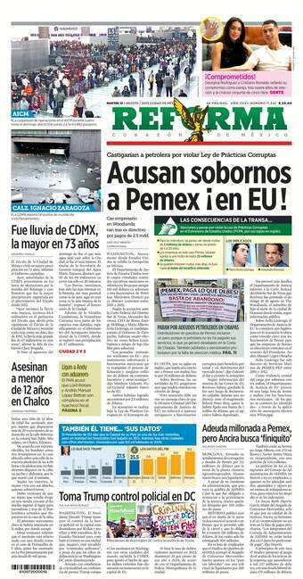 Reforma, edición del martes 12 de agosto de 2025 Reforma, edición del martes 12 de agosto de 2025