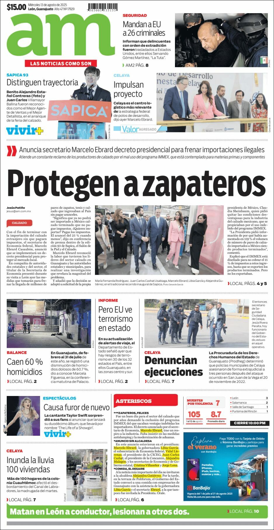 AM de León, edición del miércoles 13 de agosto de 2025 AM de León, edición del miércoles 13 de agosto de 2025