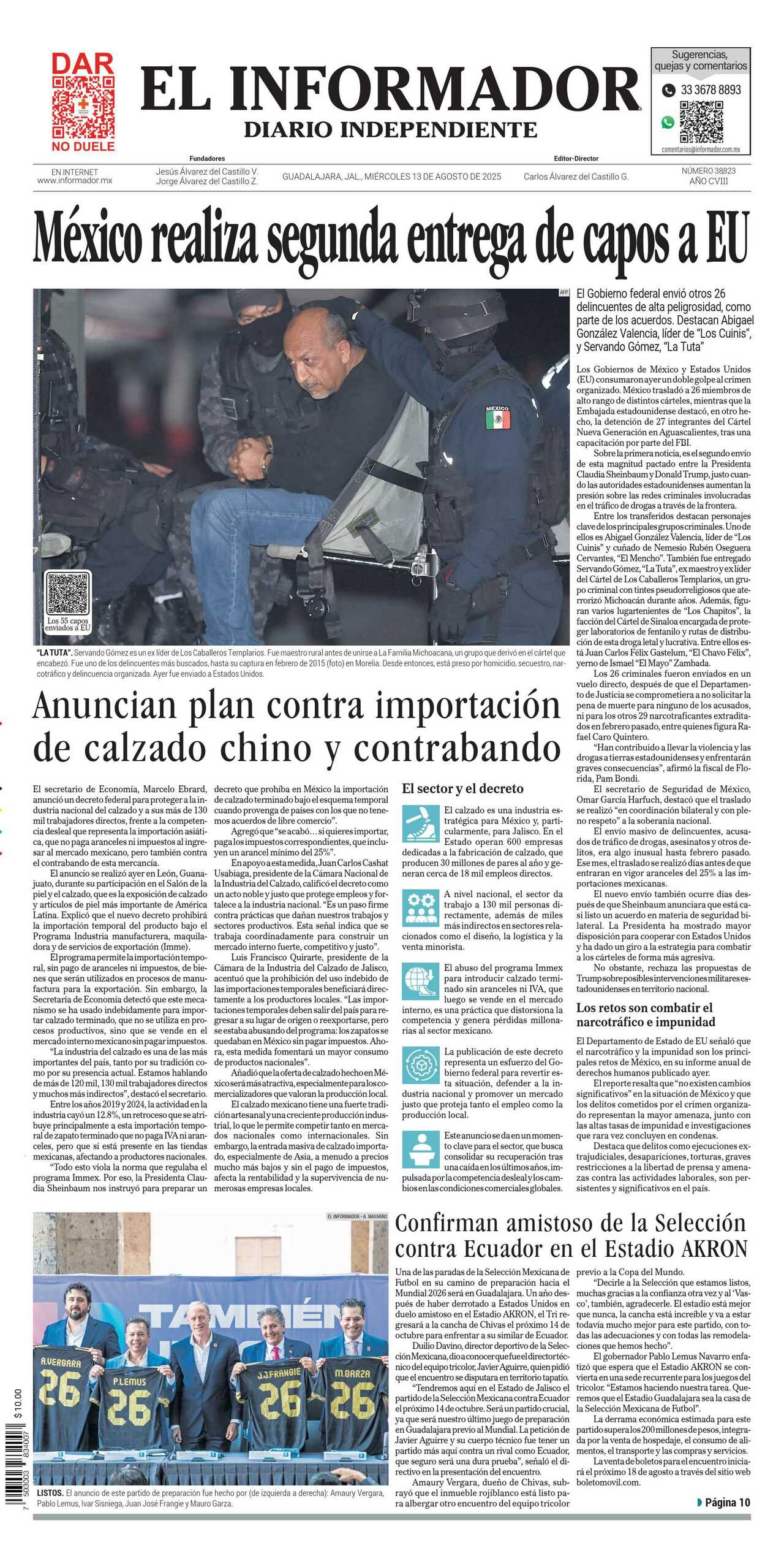 El Informador, edición del miércoles 13 de agosto de 2025 El Informador, edición del miércoles 13 de agosto de 2025