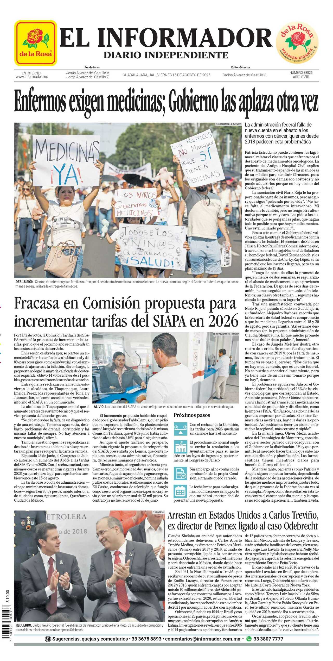 El Informador, edición del viernes 15 de agosto de 2025 El Informador, edición del viernes 15 de agosto de 2025