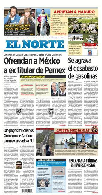 El Norte, edición del viernes 15 de agosto de 2025 El Norte, edición del viernes 15 de agosto de 2025