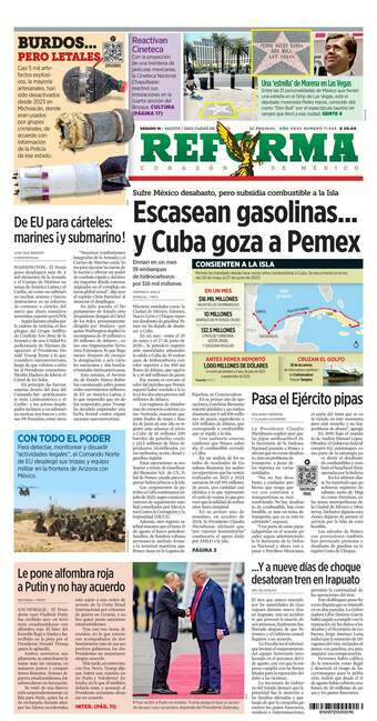 Reforma, edición del sábado 16 de agosto de 2025 Reforma, edición del sábado 16 de agosto de 2025