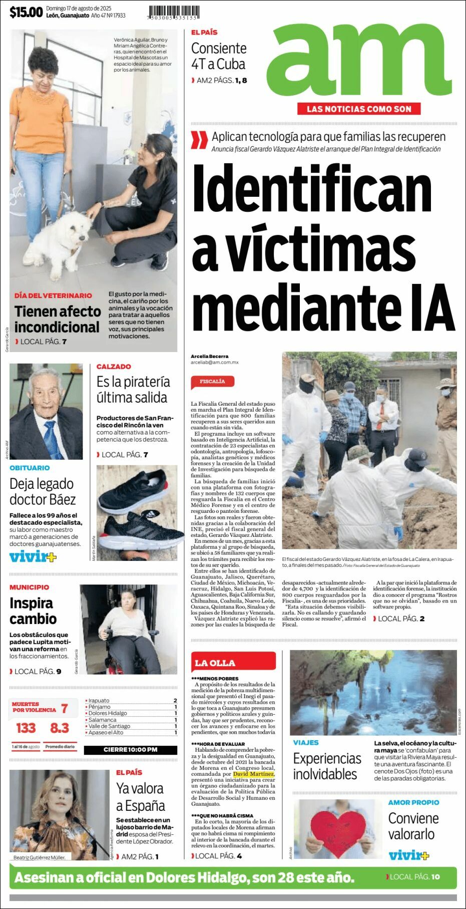 AM de León, edición del domingo 17 de agosto de 2025 AM de León, edición del domingo 17 de agosto de 2025