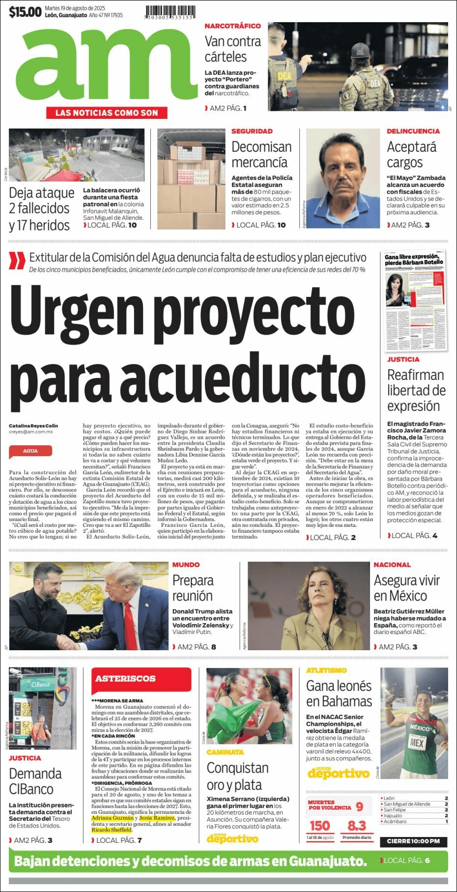 AM de León, edición del martes 19 de agosto de 2025 AM de León, edición del martes 19 de agosto de 2025
