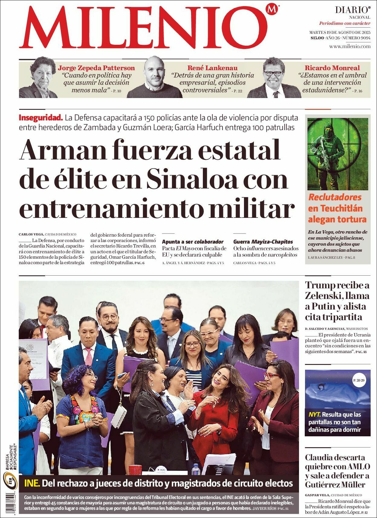 Milenio, edición del martes 19 de agosto de 2025 Milenio, edición del martes 19 de agosto de 2025