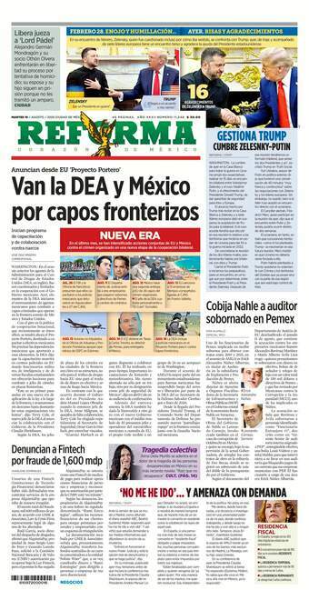 Reforma, edición del martes 19 de agosto de 2025 Reforma, edición del martes 19 de agosto de 2025