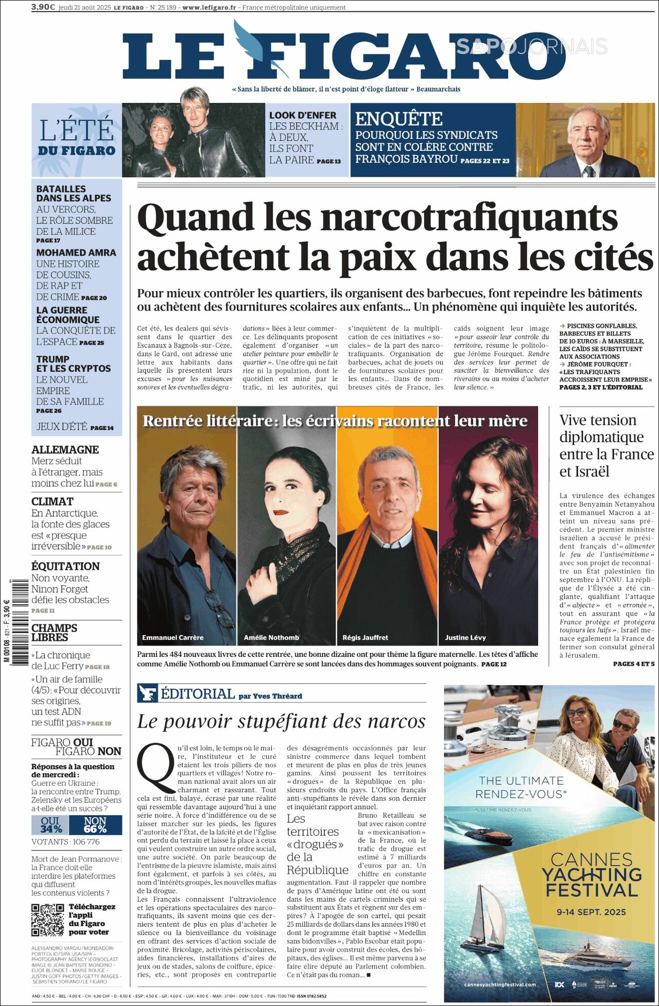 Le Figaro, edición del jueves 21 de agosto de 2025 Le Figaro, edición del jueves 21 de agosto de 2025