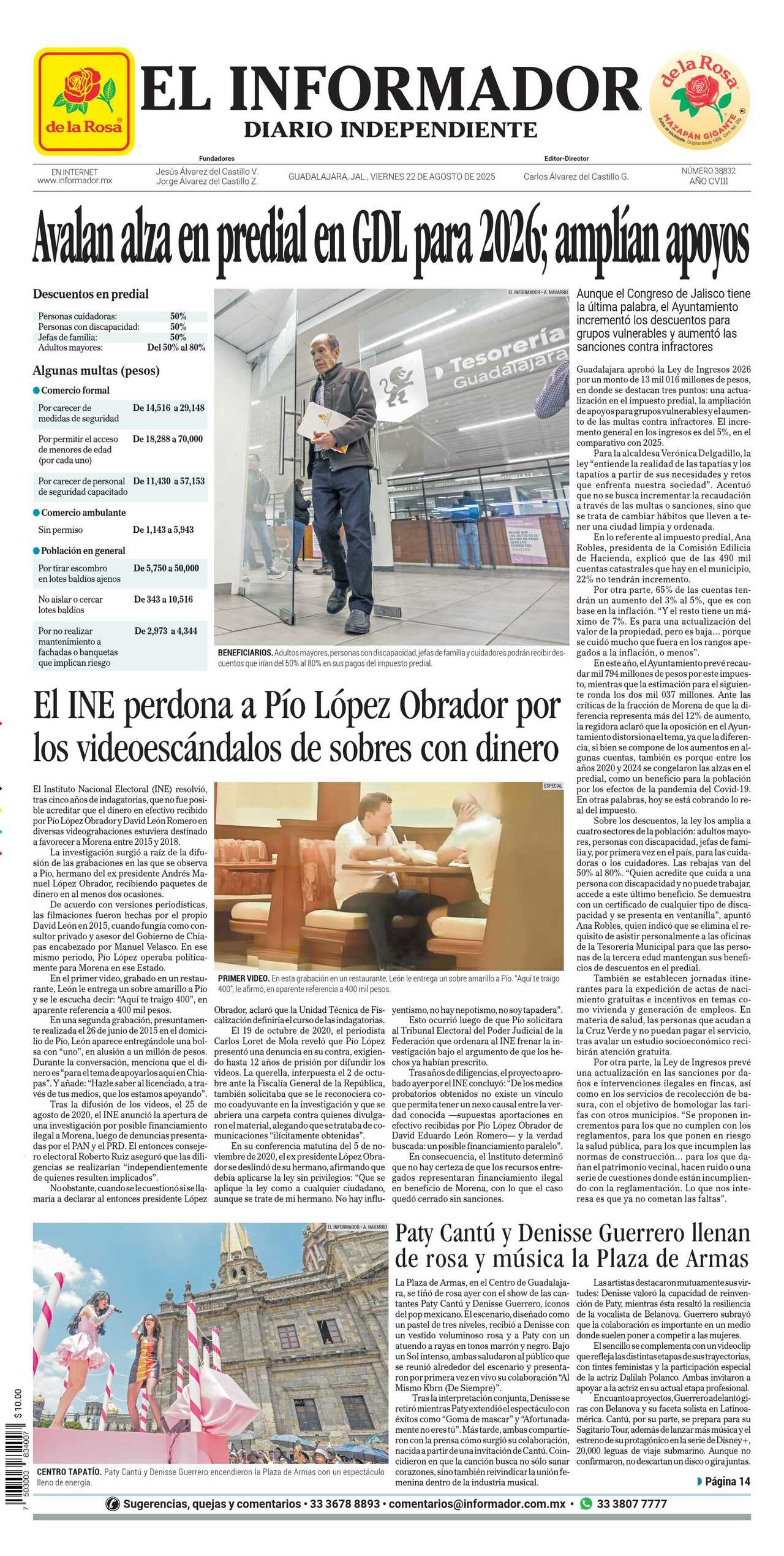 El Informador, edición del viernes 22 de agosto de 2025 El Informador, edición del viernes 22 de agosto de 2025