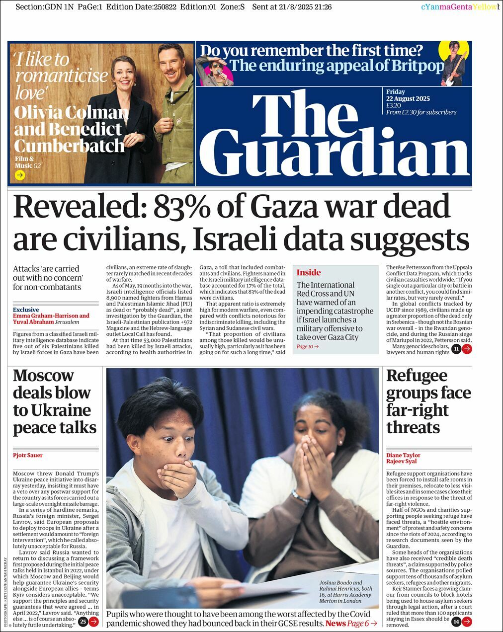The Guardian, edición del viernes 22 de agosto de 2025 The Guardian, edición del viernes 22 de agosto de 2025