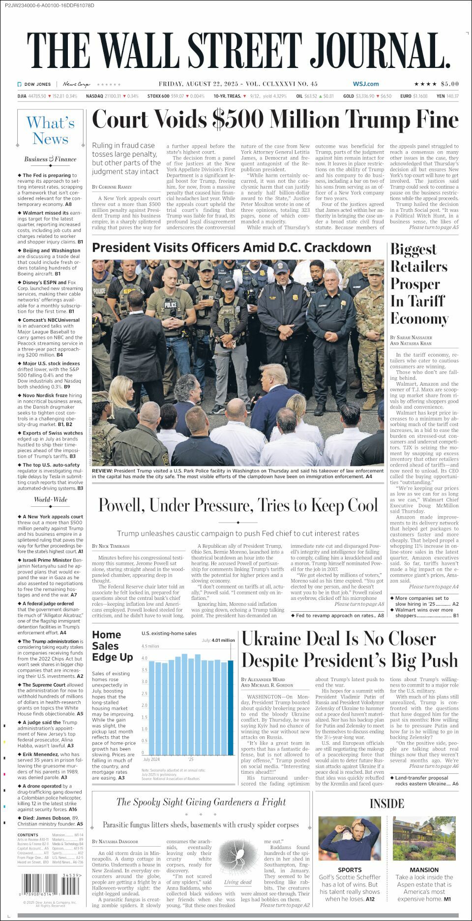 The Wall Street Journal, edición del viernes 22 de agosto de 2025 The Wall Street Journal, edición del viernes 22 de agosto de 2025