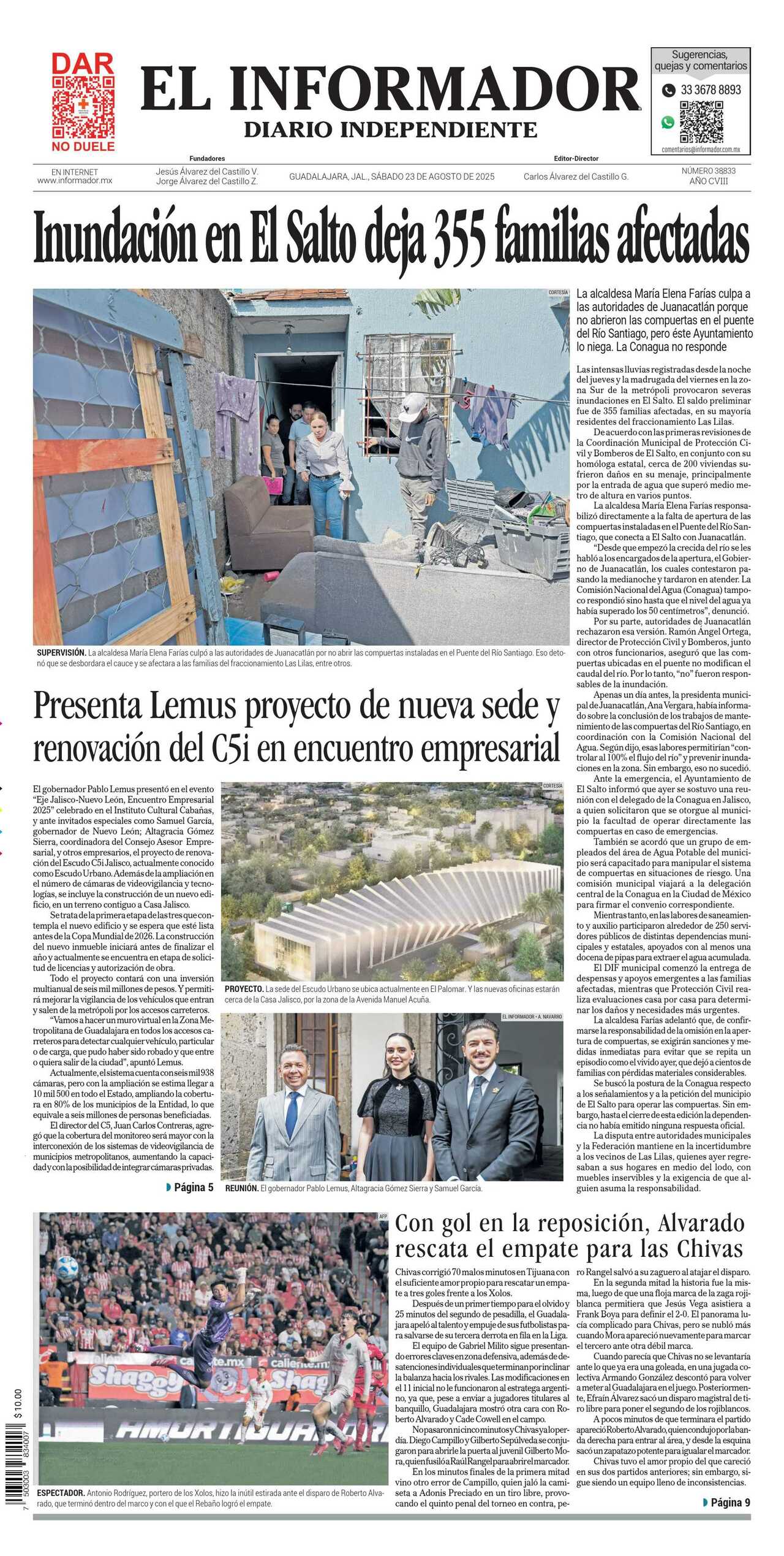El Informador, edición del sábado 23 de agosto de 2025 El Informador, edición del sábado 23 de agosto de 2025