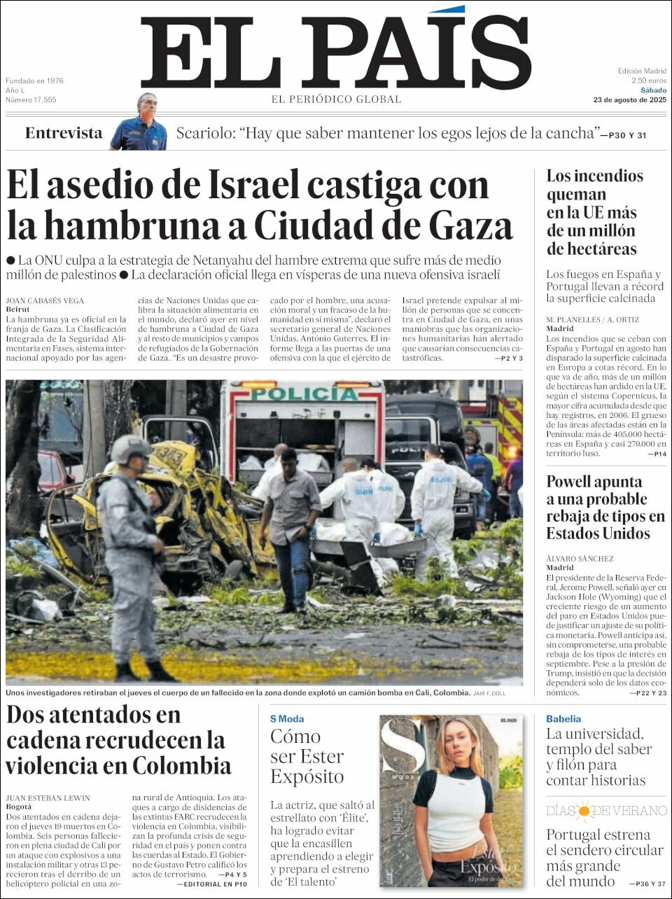 El País, edición del sábado 23 de agosto de 2025 El País, edición del sábado 23 de agosto de 2025