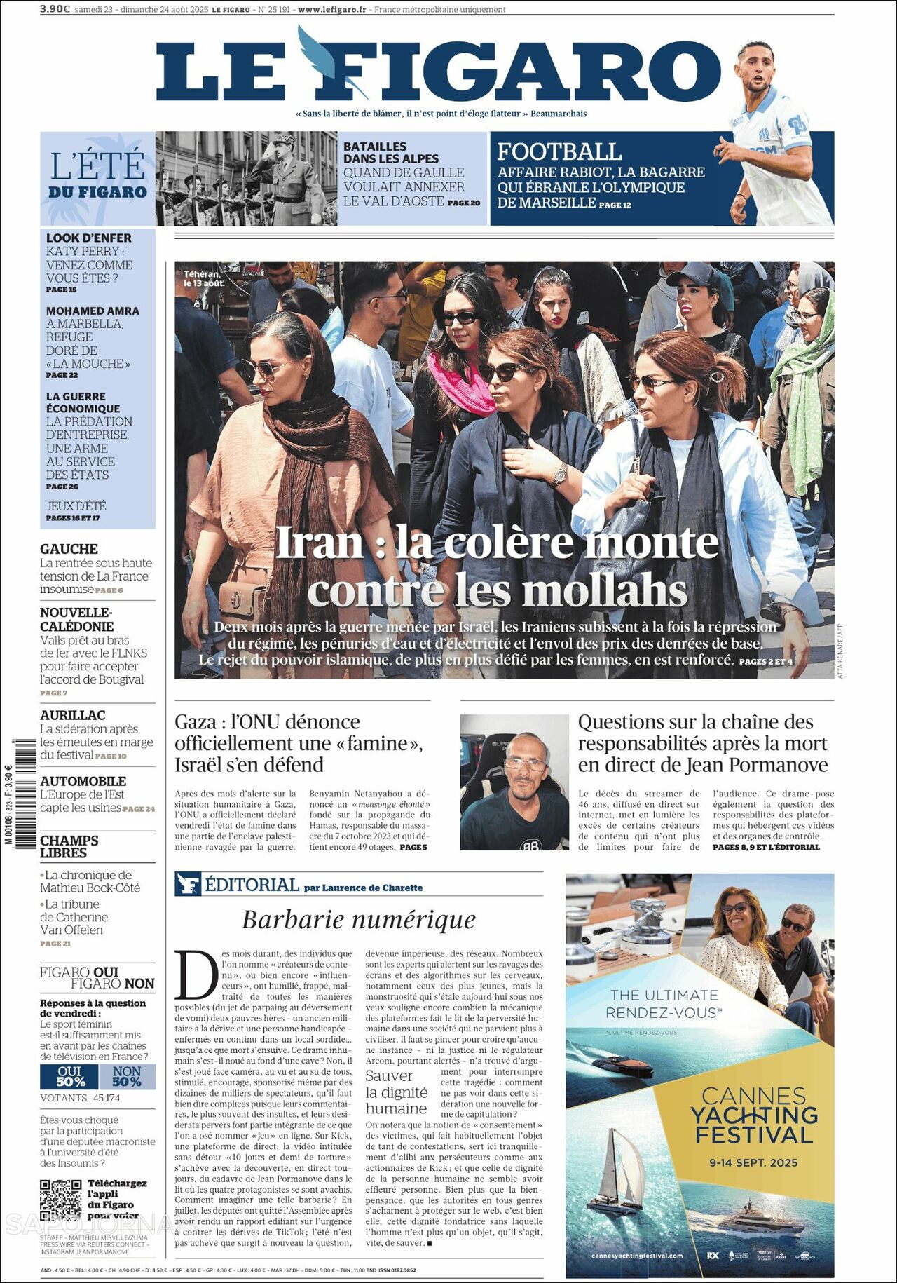 Le Figaro, edición del sábado 23 de agosto de 2025 Le Figaro, edición del sábado 23 de agosto de 2025
