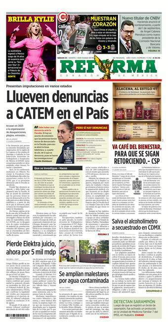Reforma, edición del sábado 23 de agosto de 2025 Reforma, edición del sábado 23 de agosto de 2025