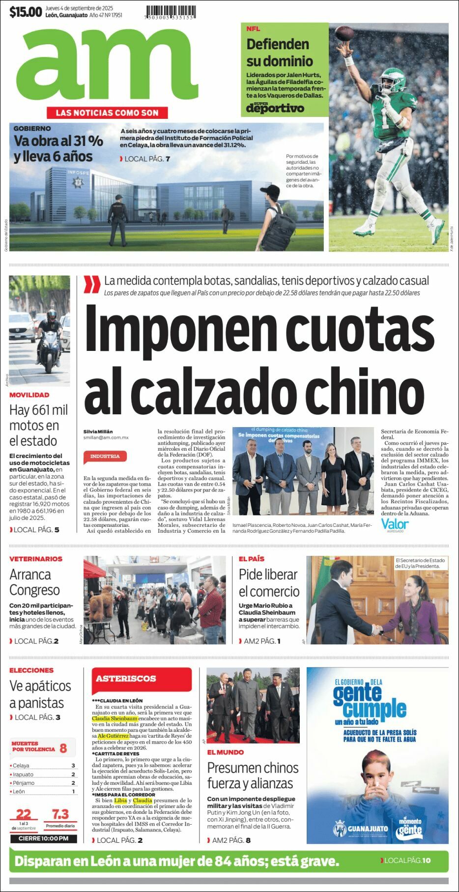 AM de León, edición del jueves 04 de septiembre de 2025