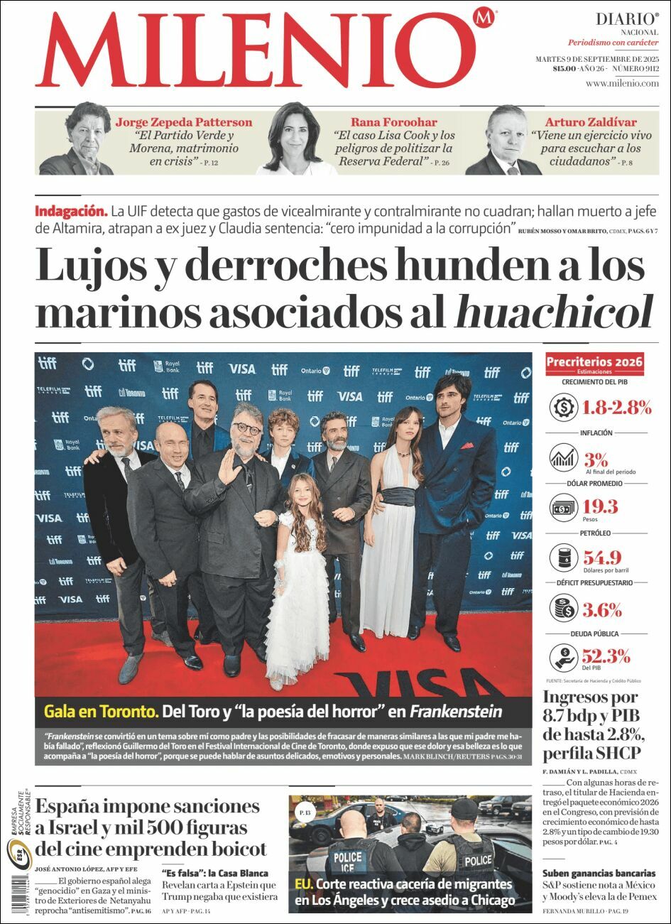 Milenio, edición del martes 09 de septiembre de 2025 Milenio, edición del martes 09 de septiembre de 2025