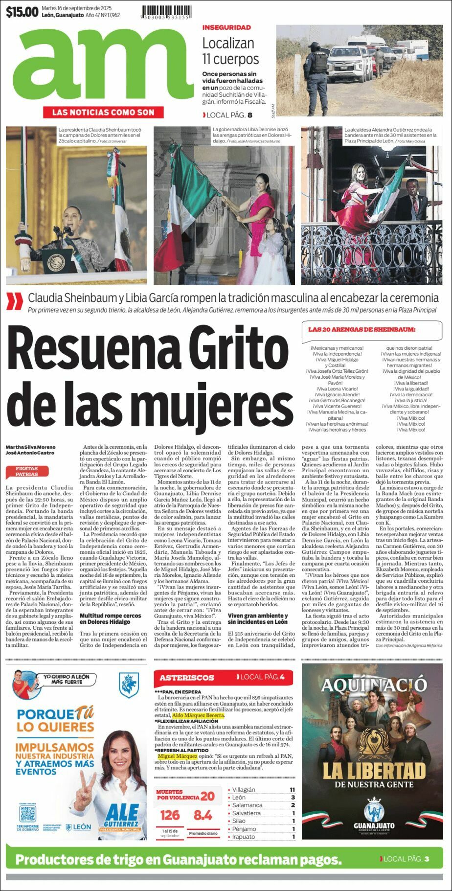 AM de León, edición del martes 16 de septiembre de 2025 AM de León, edición del martes 16 de septiembre de 2025