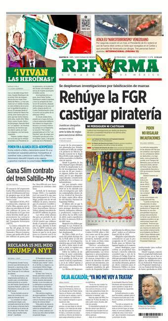 Reforma, edición del martes 16 de septiembre de 2025 Reforma, edición del martes 16 de septiembre de 2025